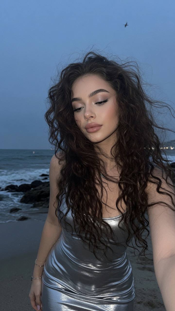 Evening, lady and the sea🧘‍♀️